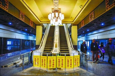 北京地铁16号线北段最后装修 现“复古”老站画风
